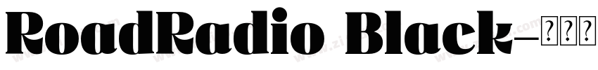RoadRadio Black字体转换